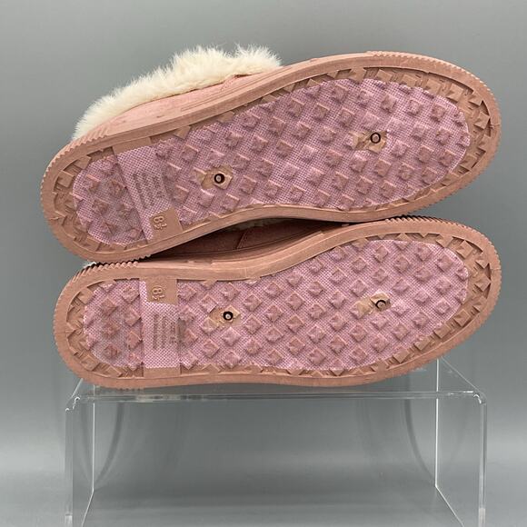 NEW Journee Collection Women’s Midnight Faux Fur Moc Slippers Pink Size 7.5 - Picture 8 of 10